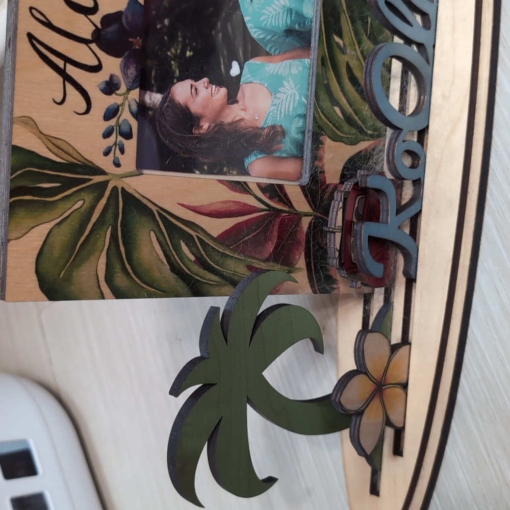 Aloha Tropical Photo Frame - Picture 2 of 3